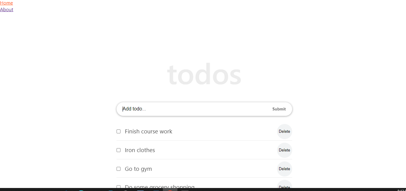 React TO-DO List App